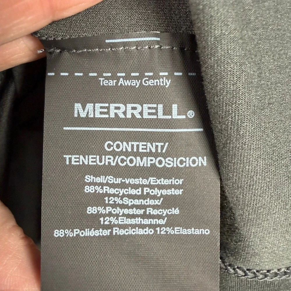 Merrell Betatherm Mens XL 1/4 Zip‎ Pullover Gray Asphalt NWT Gorpcore Athleisure